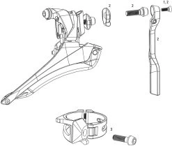 SRAM Red 22, Red 2013 / Force 22 / Rival 22 Front Derailleur Spare Parts