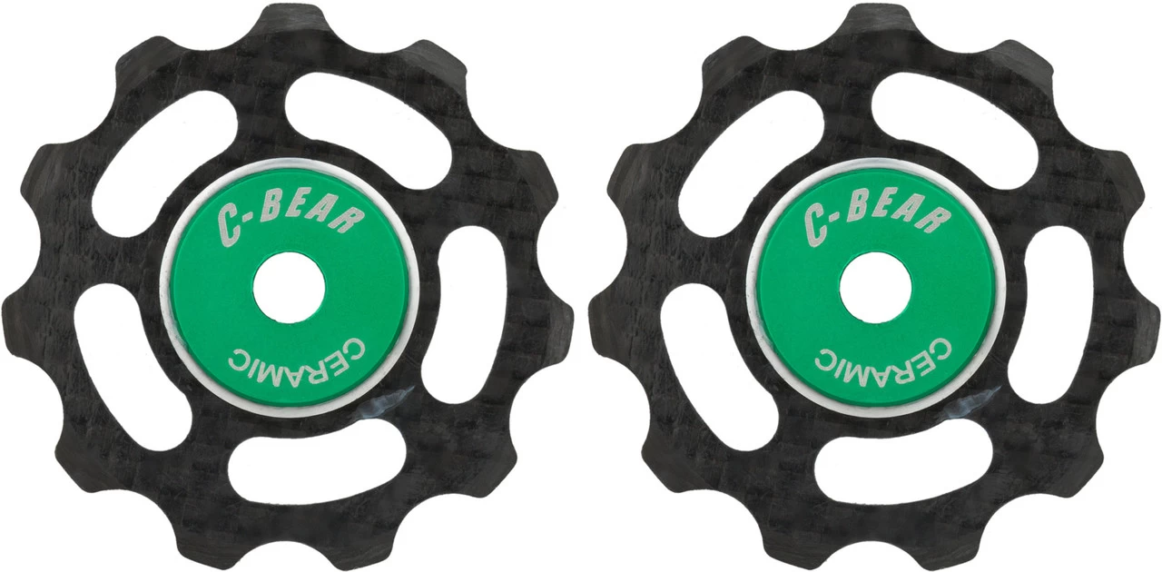 Carbon Shimano/SRAM 10-/11-speed Derailleur Pulleys 3 Carbon Shimano/SRAM 10-/11-speed Derailleur Pulleys